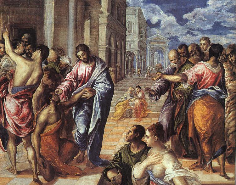 Christ Healing the Blind df, GRECO, El